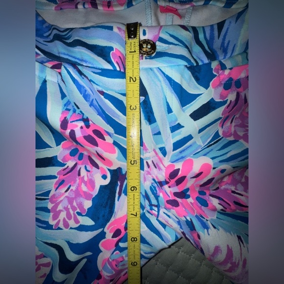 Lilly Pulitzer Kelly Knit Skinny Ankle Pants Mr Peacock Tweethearts SIZE 0 EUC - Picture 11 of 11